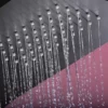 Bath shower matte black thermostatic shower panel system - Image 3